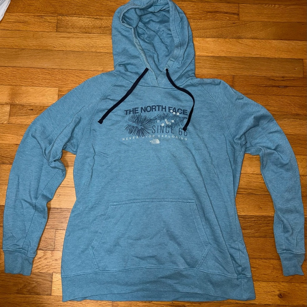 The North Face Light Blue Pullover Hoodie